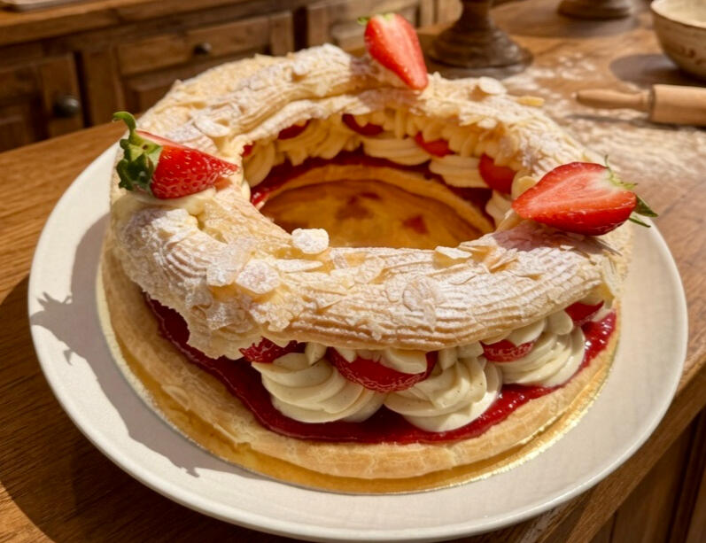 Strawberry Paris Brest