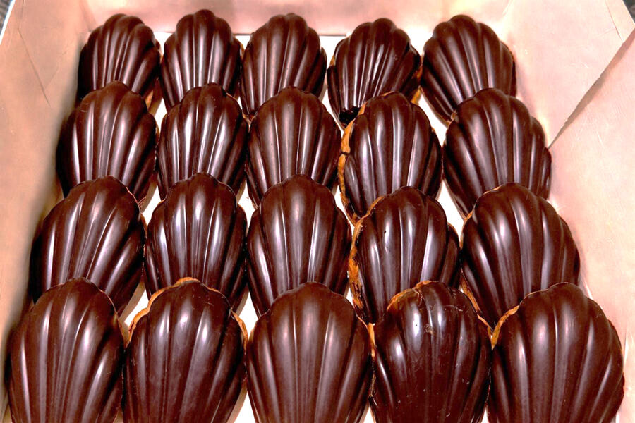 Madeleines Dark Chocolate and Orange